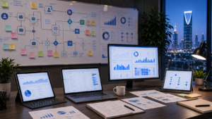 AI marketing automation strategy with customer journey, CRM data, and campaign performance tracking