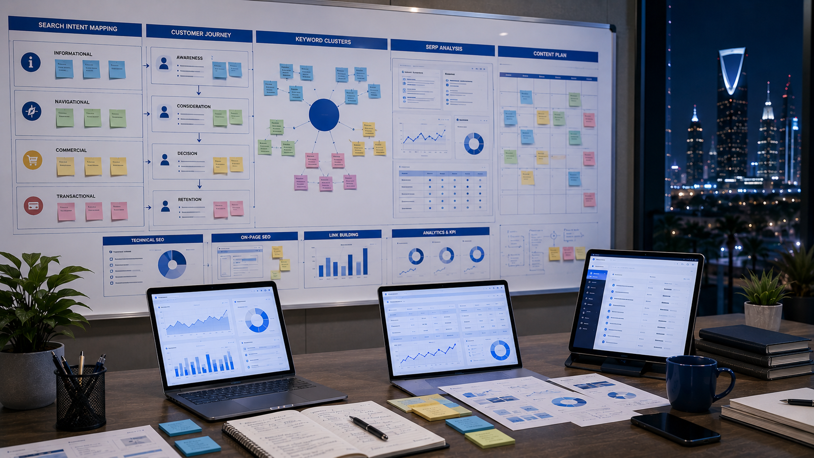 Search intent mapping and user journey analysis for SEO strategy