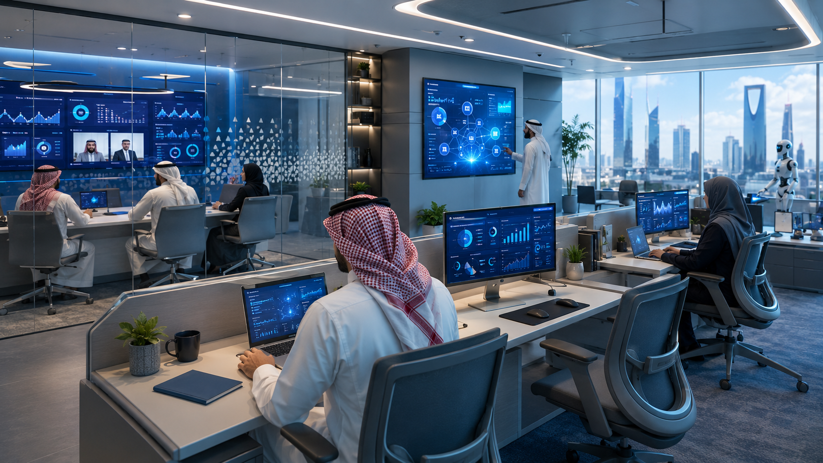 Smart workplaces and hybrid work in Saudi Arabia