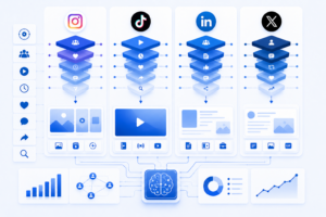 Comparison of social media algorithms across different platforms.