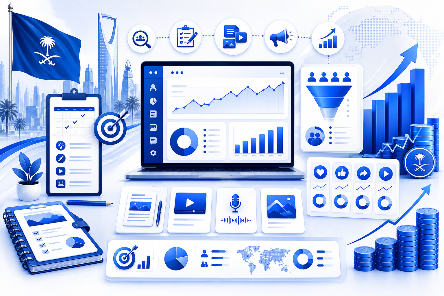 Content marketing strategy focused on increasing ROI for Saudi businesses