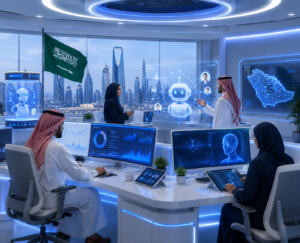 AI customer service automation in a smart workplace environment