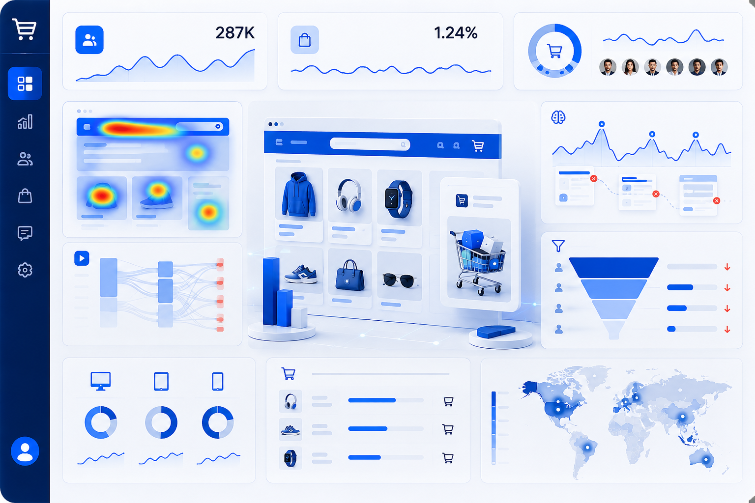 E-commerce store struggling with low conversion despite high traffic
