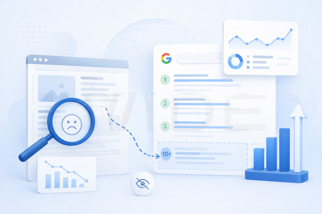 Reasons why websites fail to appear in Google search results