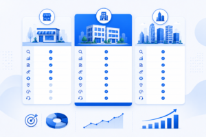 Comparison of different SEO packages.