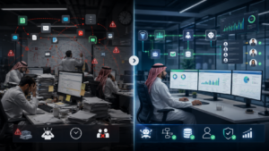 Failed AI automation project compared with successful workflow automation