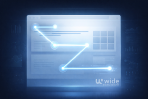 تصور بصري لتتبع حركة العين أثناء تصفح صفحة ويب