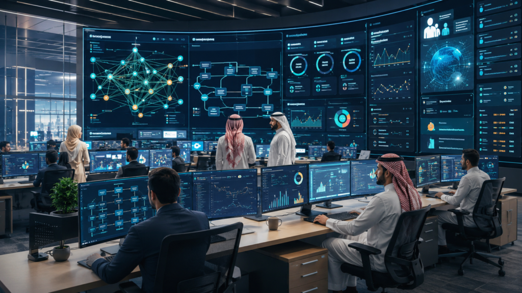 مشروع أتمتة بالذكاء الاصطناعي داخل شركة سعودية حديثة